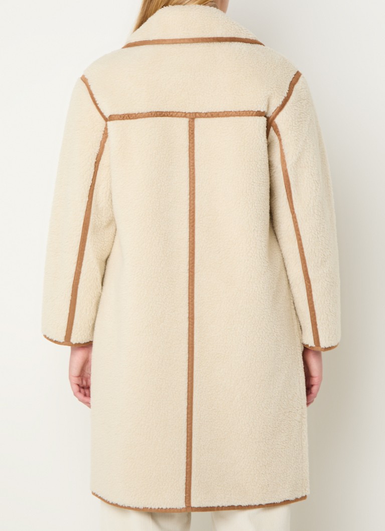 Gerard Darel Lysange teddy coat with patch pockets
