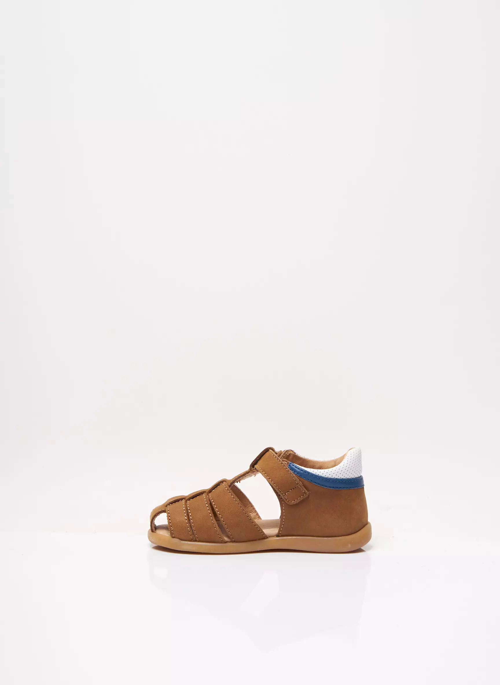 Fr Sandales Nu Pieds Garcon couleur marron