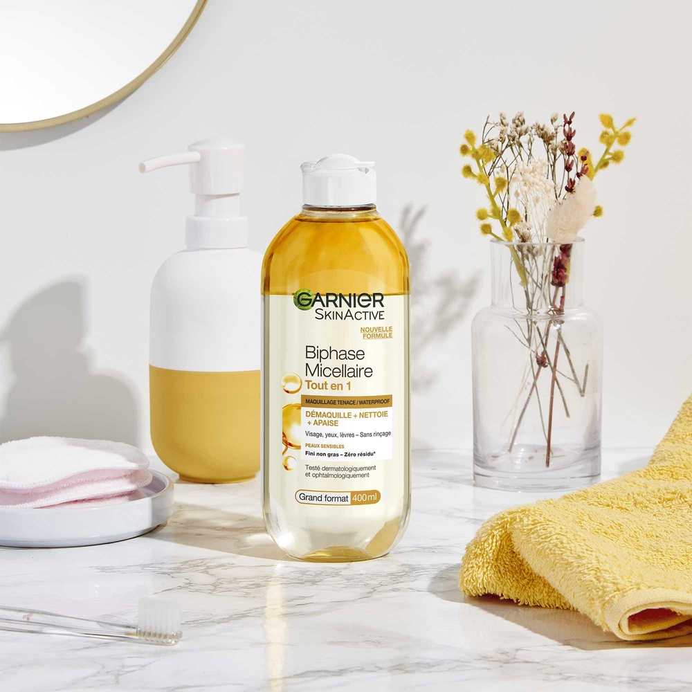 garnier SkinActive Biphase Micellaire Tout En 1 MaquillageWaterproof