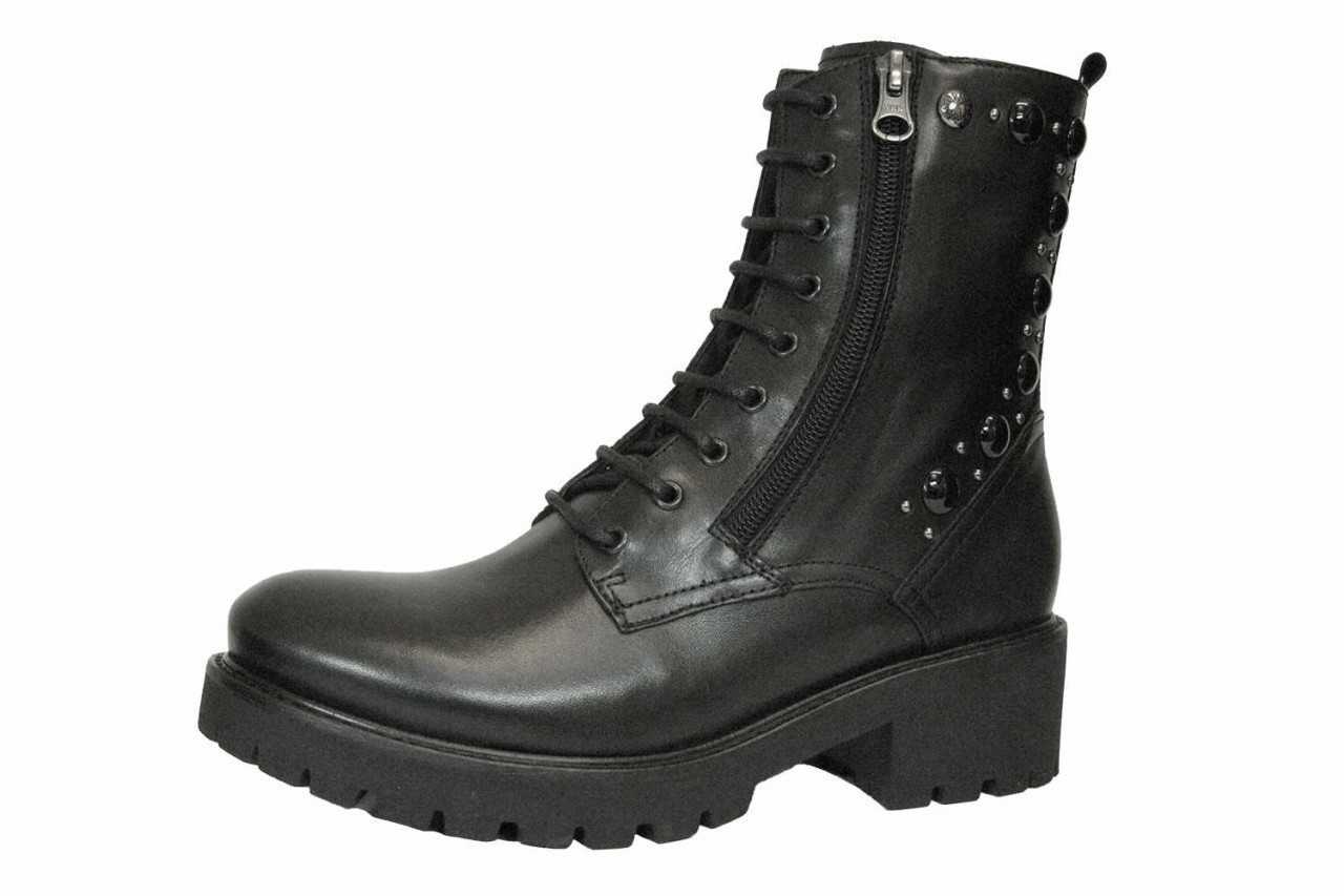 NERO GIARDINI Schnür-Stiefeletten schwarz Sparta