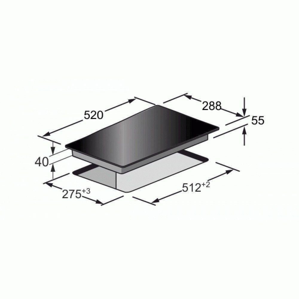 Kaiser Küchengeräte Induktions-Kochfeld KCT 3726 FI, KCT 3726 FI, 29 cm, Funktionsdisplay,TouchControl