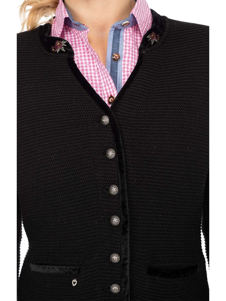 Spieth & Wensky Strickjacke MALTA in schwarz günstig kaufen