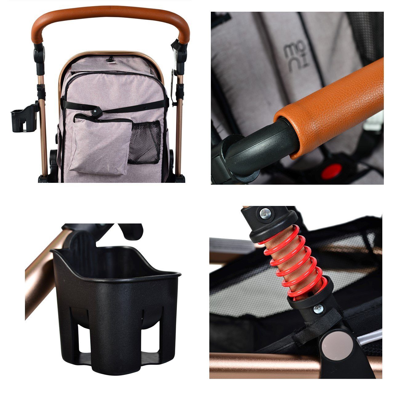 Moni Kombi-Kinderwagen Kinderwagen Gala, Tragetasche Sportsitz umbaubar Wickeltasche Sitz umkehrbar