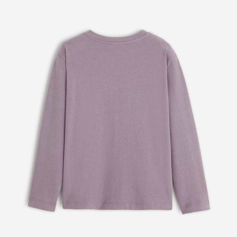Sweat garçon broderie violet en coton recyclé Catimini