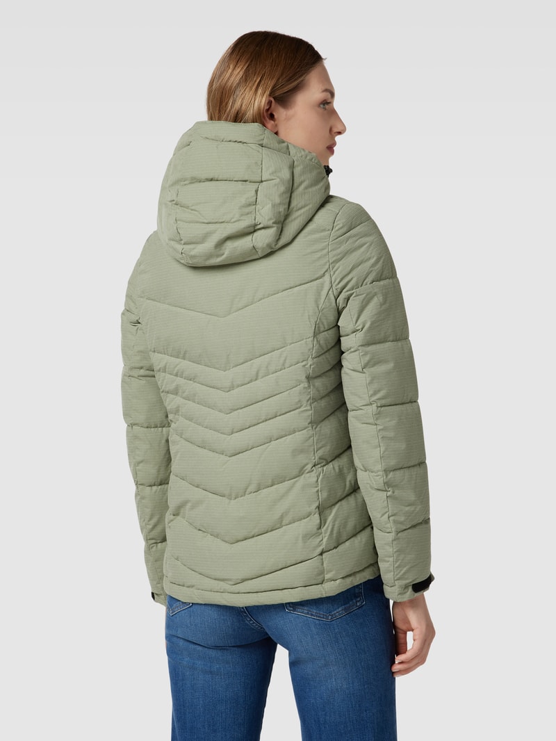 Steppjacke mit Kapuze in lindgrün