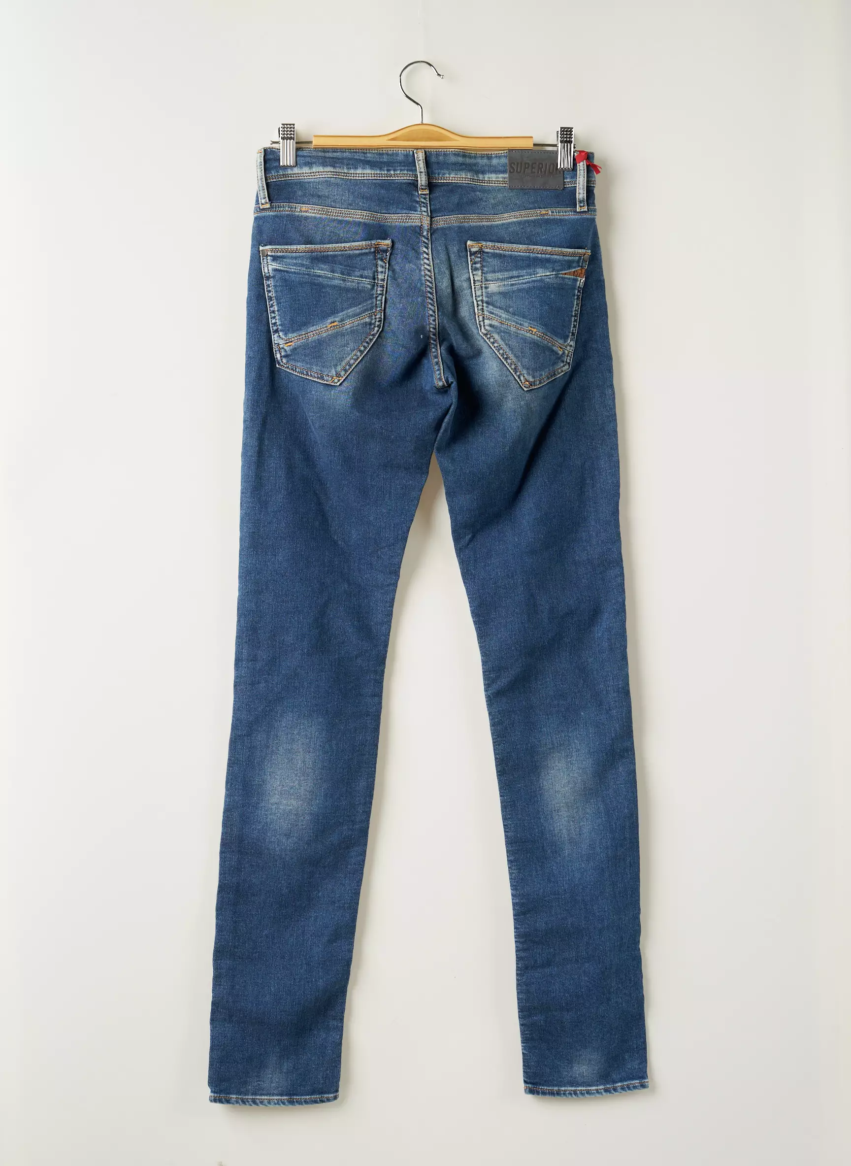 Le Temps Des Cerises Jeans Coupe Slim Garcon couleur bleu