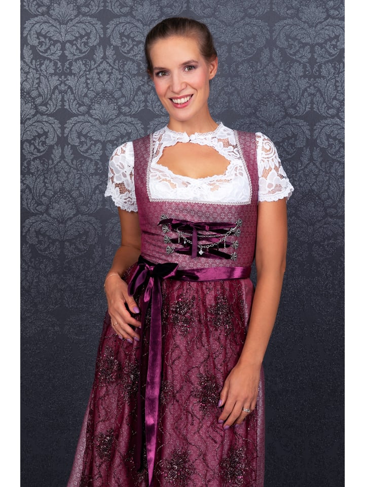 Edelnice Midi Dirndl Juliette in lila günstig kaufen