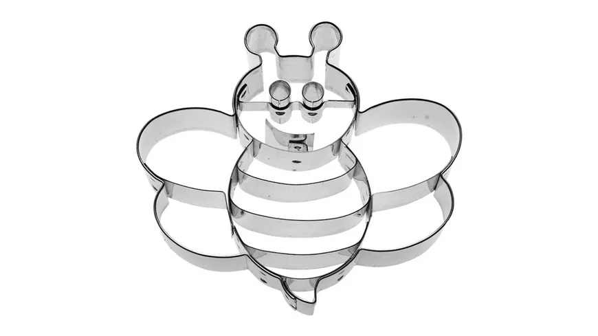 RBV BIRKMANN Ausstechform Bienchen 9cm silber