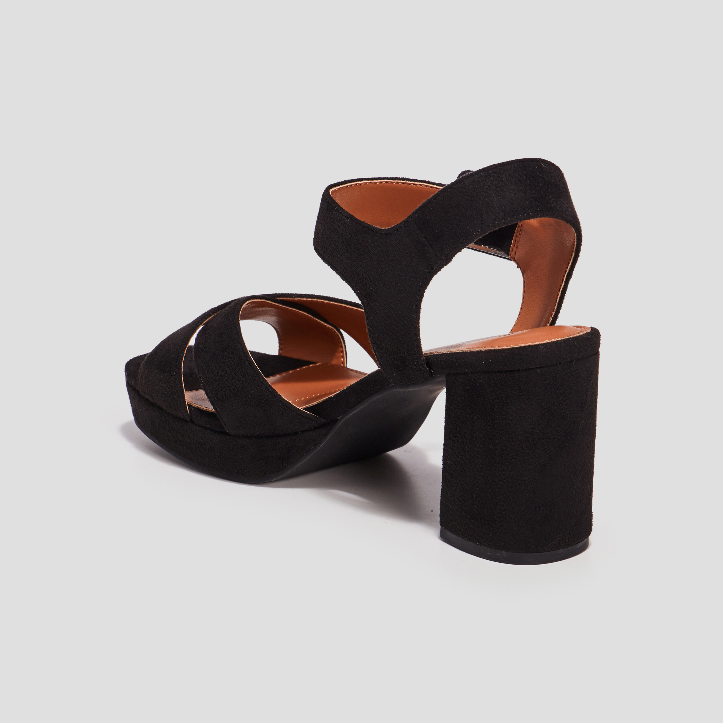 Sandales à talons noir femme | La Halle