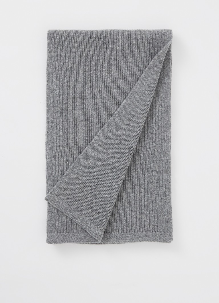 Lyle & Scott Rib knitted scarf in wool blend 195 x 30 cm
