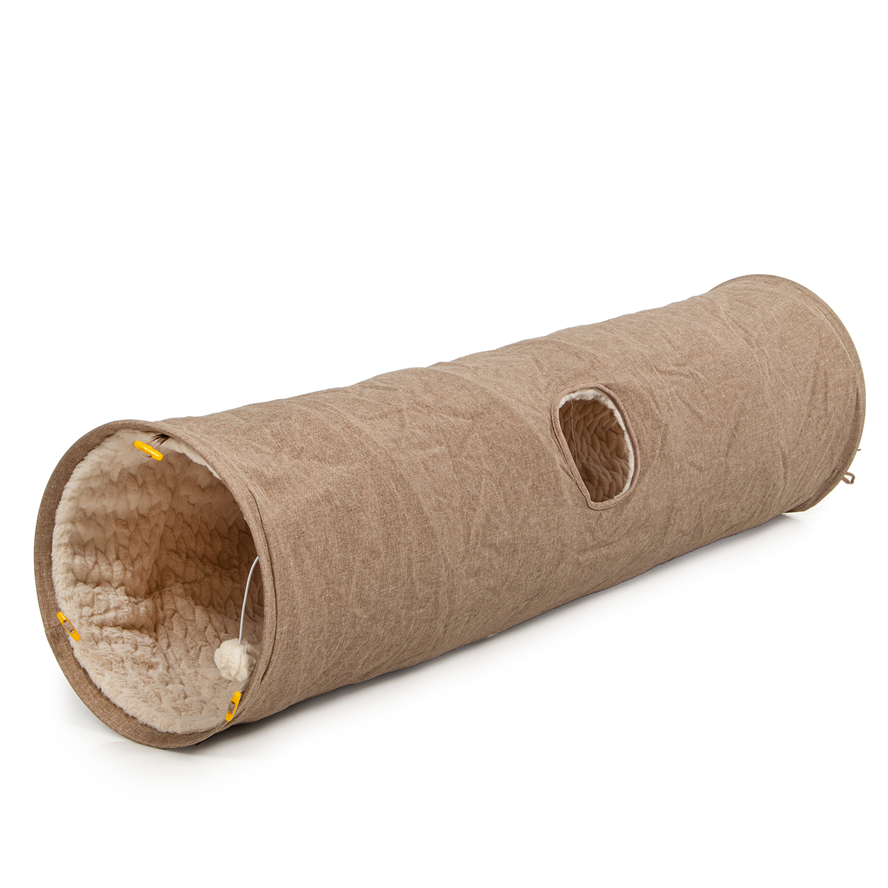 Canadian Cat Company Katzentunnel Canadian Cat Company Katzentunnel XXL mit Kuschelfell beige