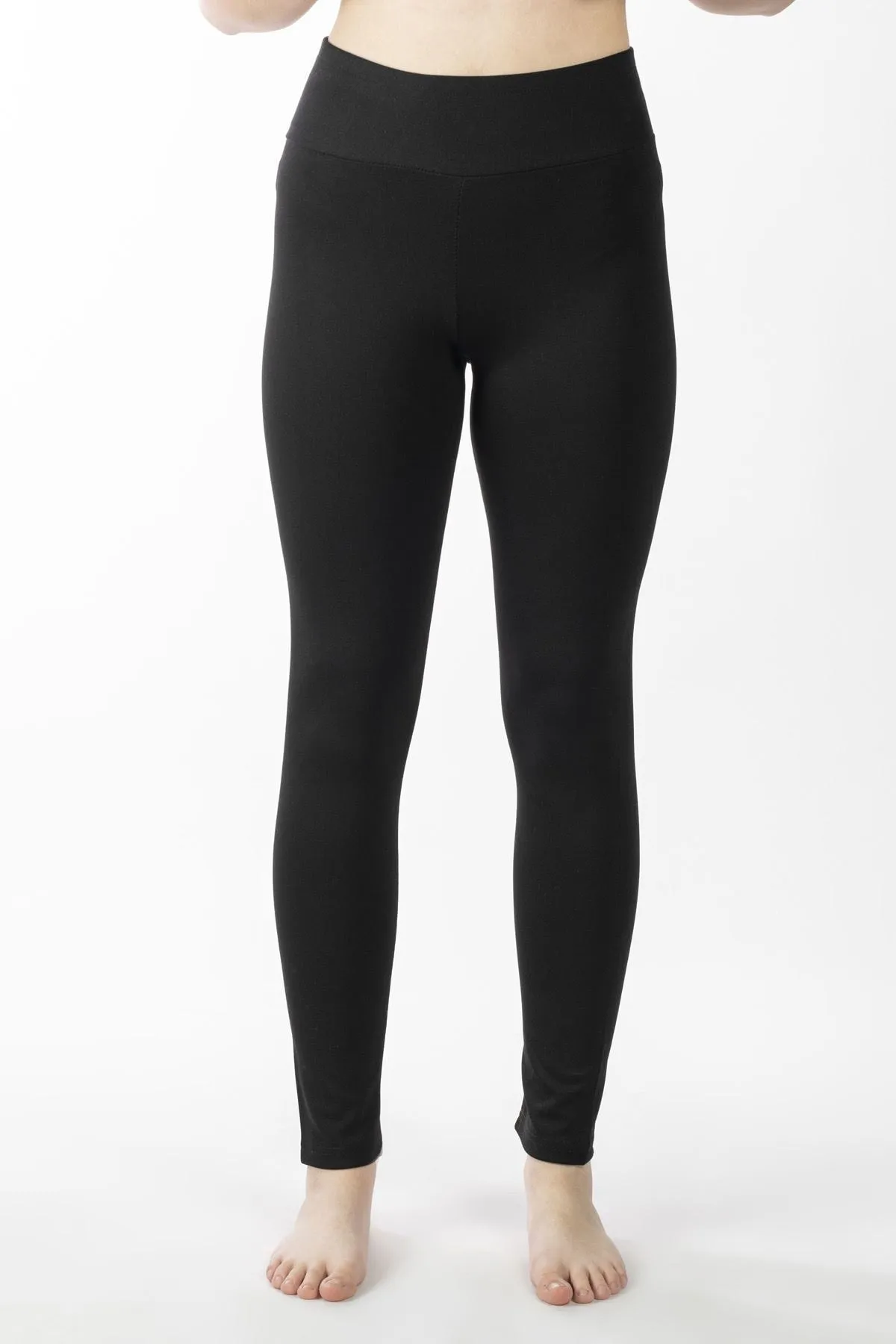 Nicoletta  Damen-Strumpfhose mit hoher Taille, Stahlstrick-Interlock, große Größenauswahl, Thermo-Schwarz