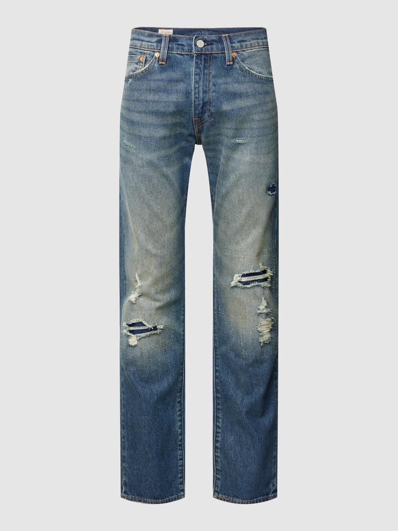 Jeans im Used-Look in jeans