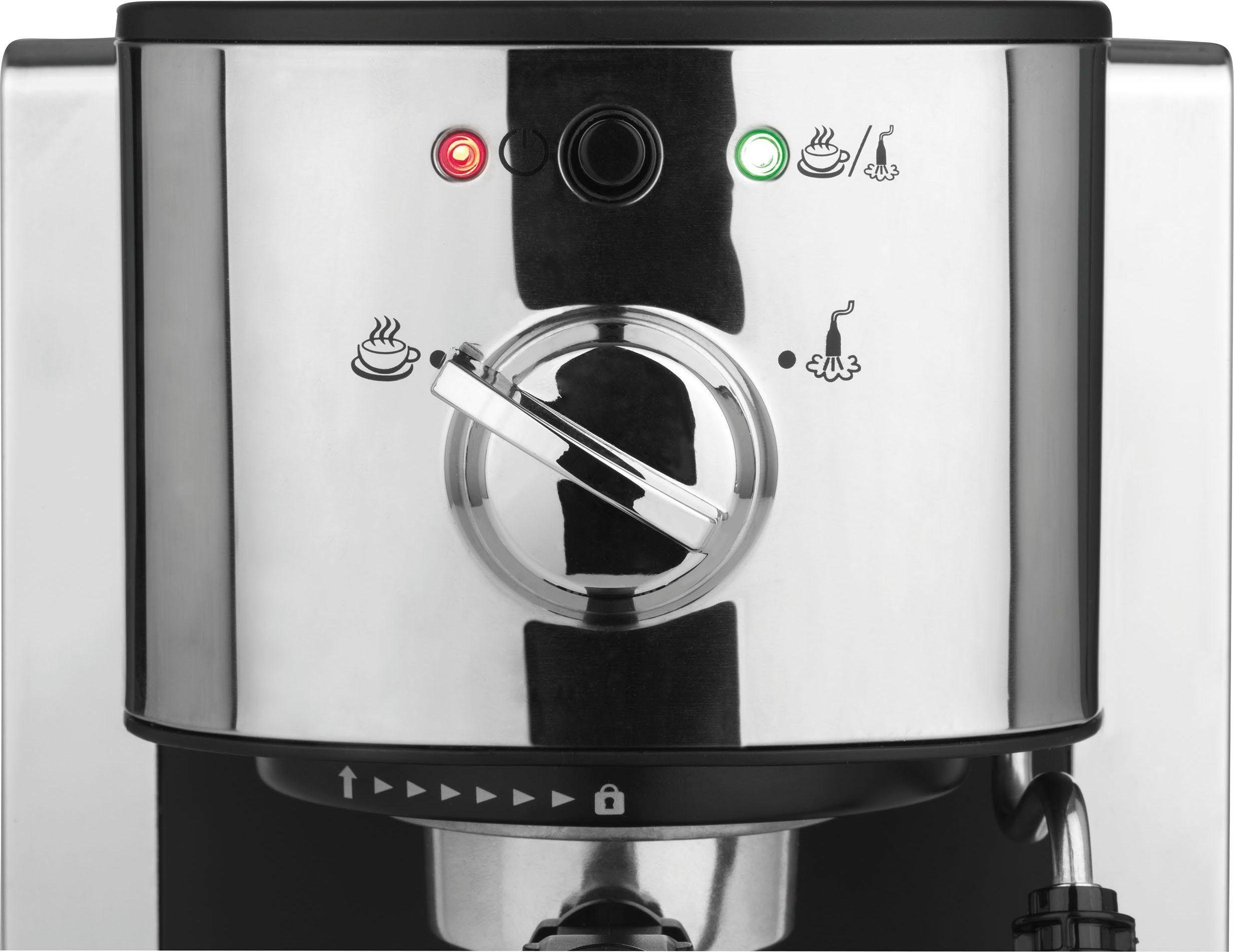 BEEM Siebträgermaschine Espresso-Perfect, Permanentfilter, inkl. Kaffeekapsel Einsatz