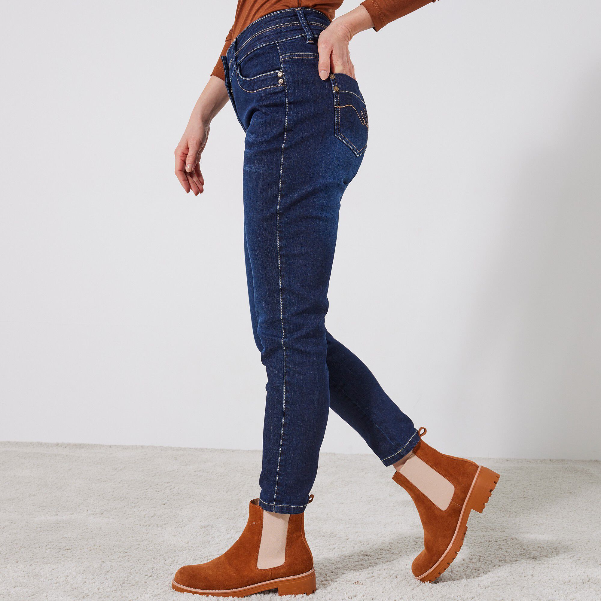 Jean 7/8ème fuselé stretch
