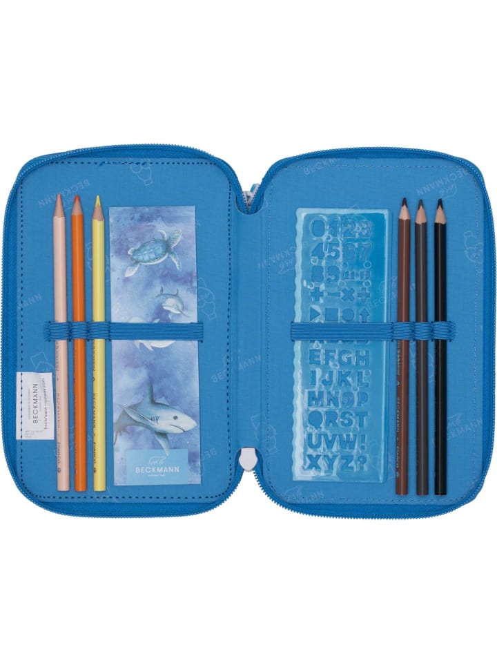 BECKMANN Beckmann 3-Fächrige Federmappe Ocean günstig kaufen onesize