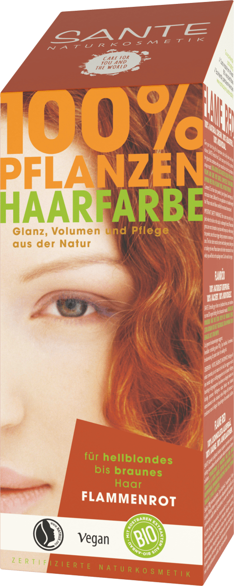 Pflanzenhaarfarbe Flammenrot, 100 g
