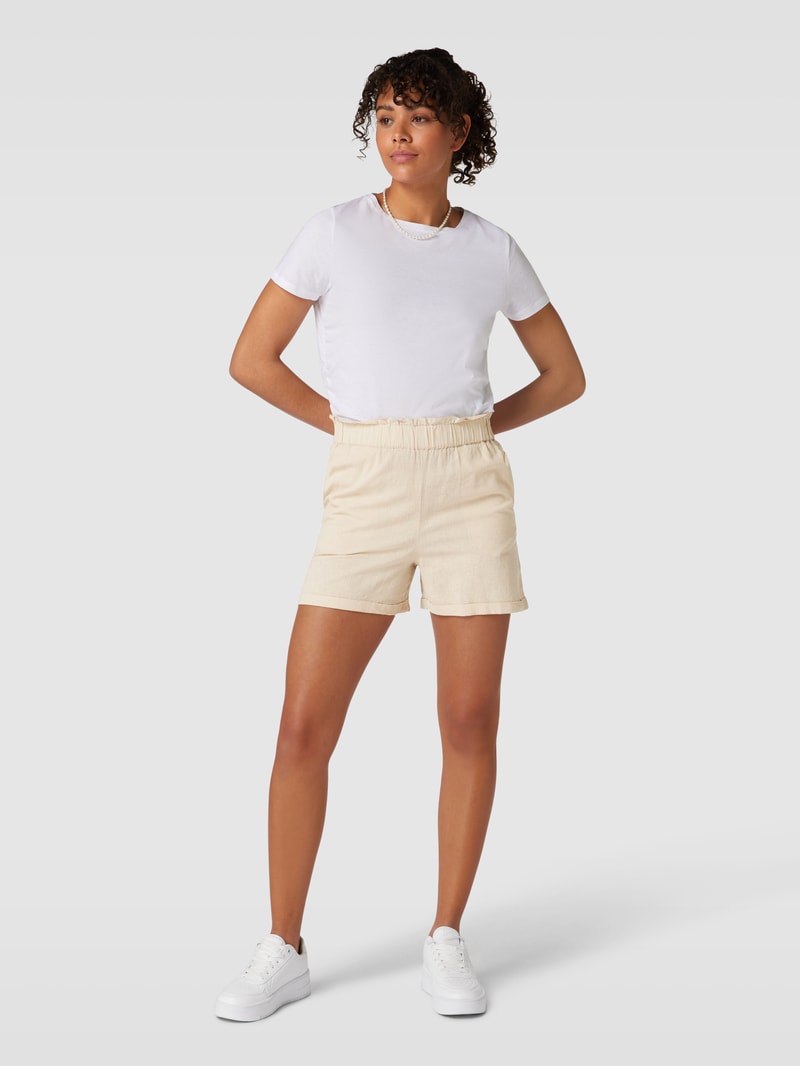 Shorts mit elastischem Bund Modell 'MOYA' in sand