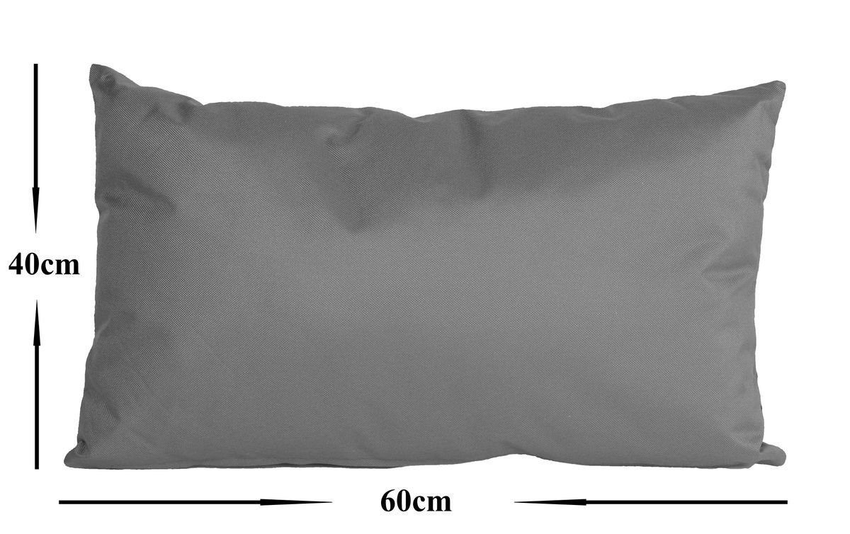 JACK Dekokissen Outdoor Lounge XL Kissen 40x60cm Dekokissen inkl. Füllung Wasserfest, mit Lotus-Effekt, Robust, Strapazierfähig, für Innen & Außen geeignet