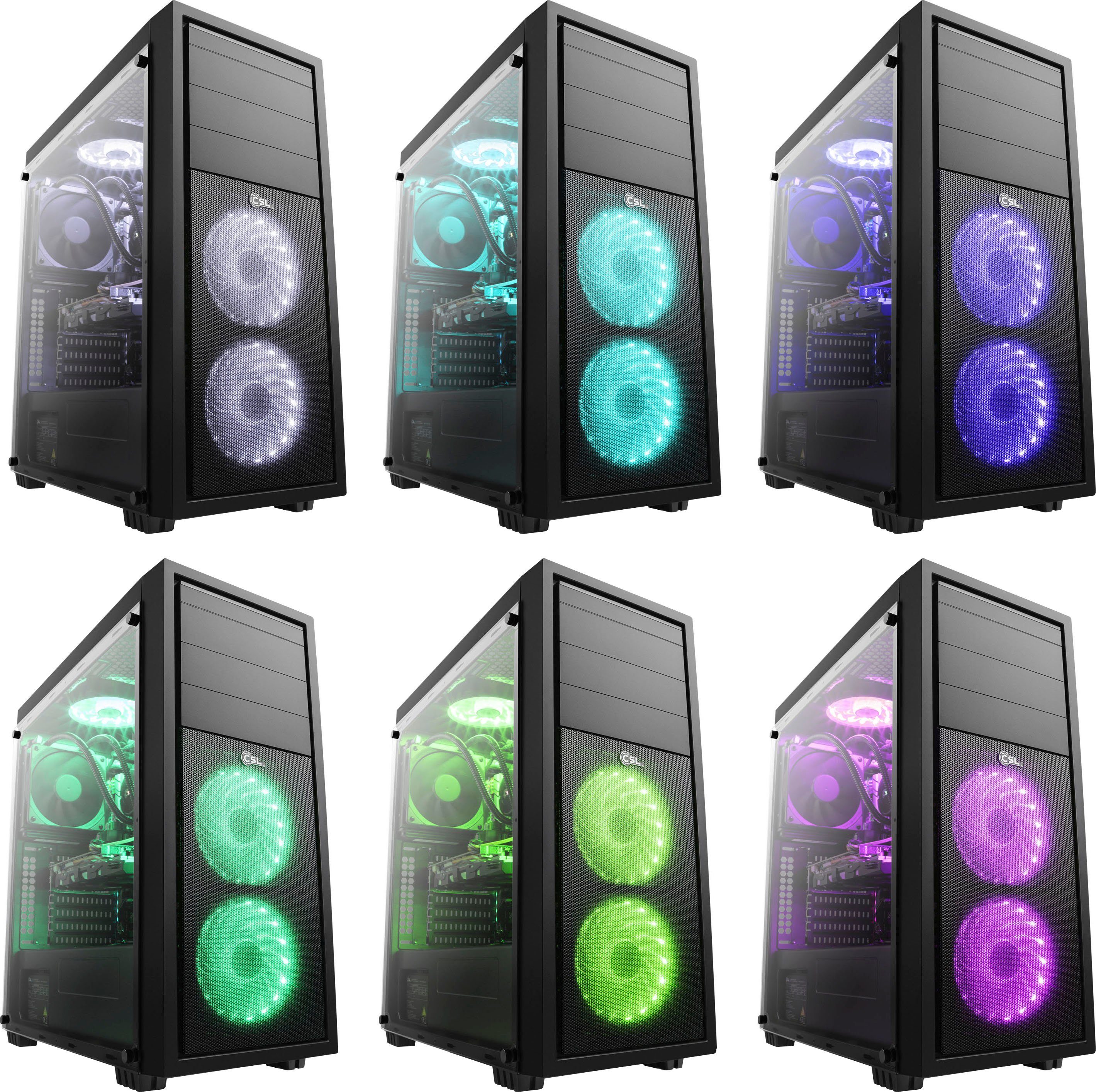 CSL Sprint V28318 Gaming-PC (AMD Ryzen 7 5700G, AMD Radeon Graphics, 32 GB RAM, 1000 GB SSD, Luftkühlung)