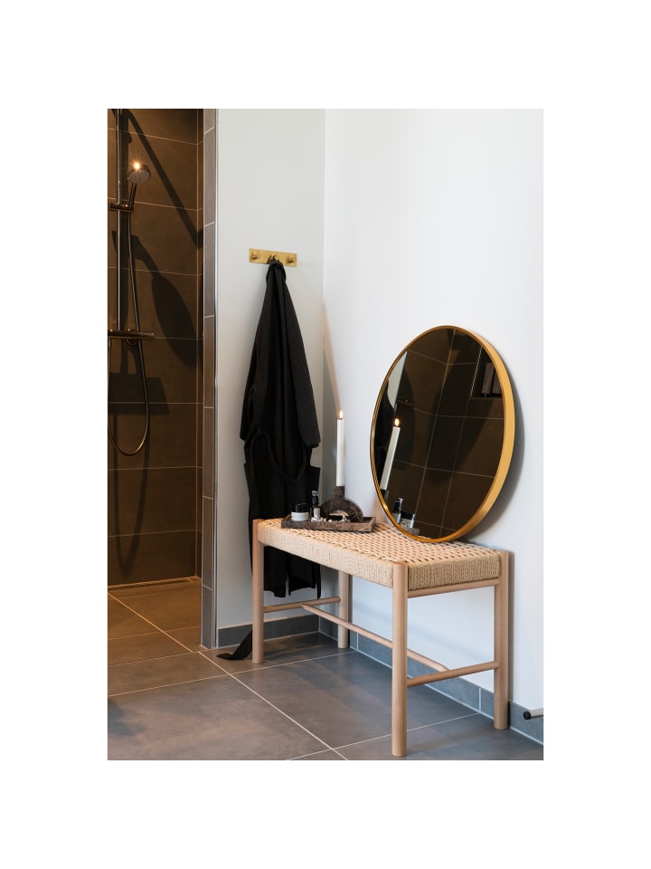 House Nordic Bank ABANO Holz mit geflochtener Sitzfläche 80 cm günstig kaufen onesize