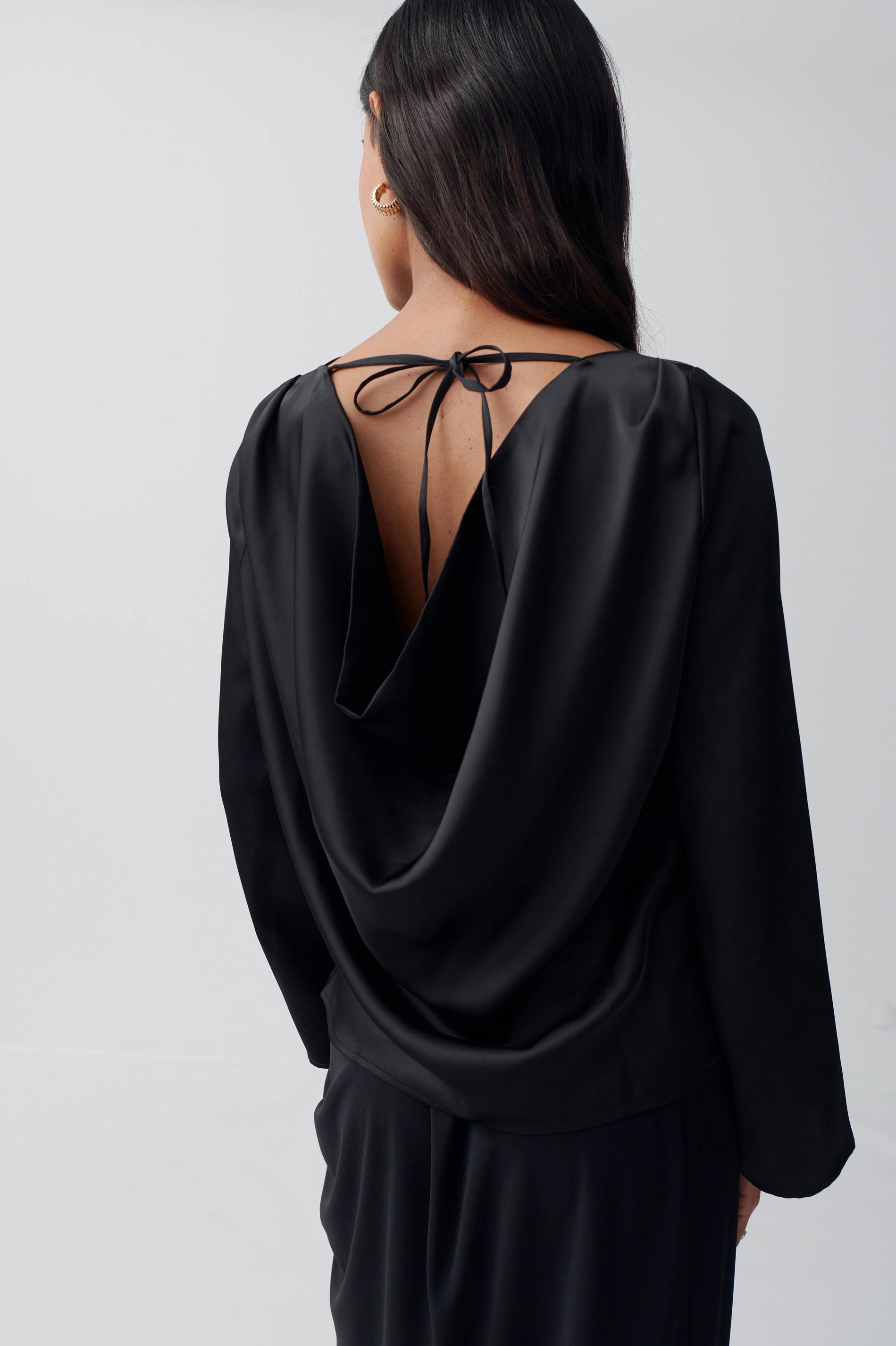 Draped blouse