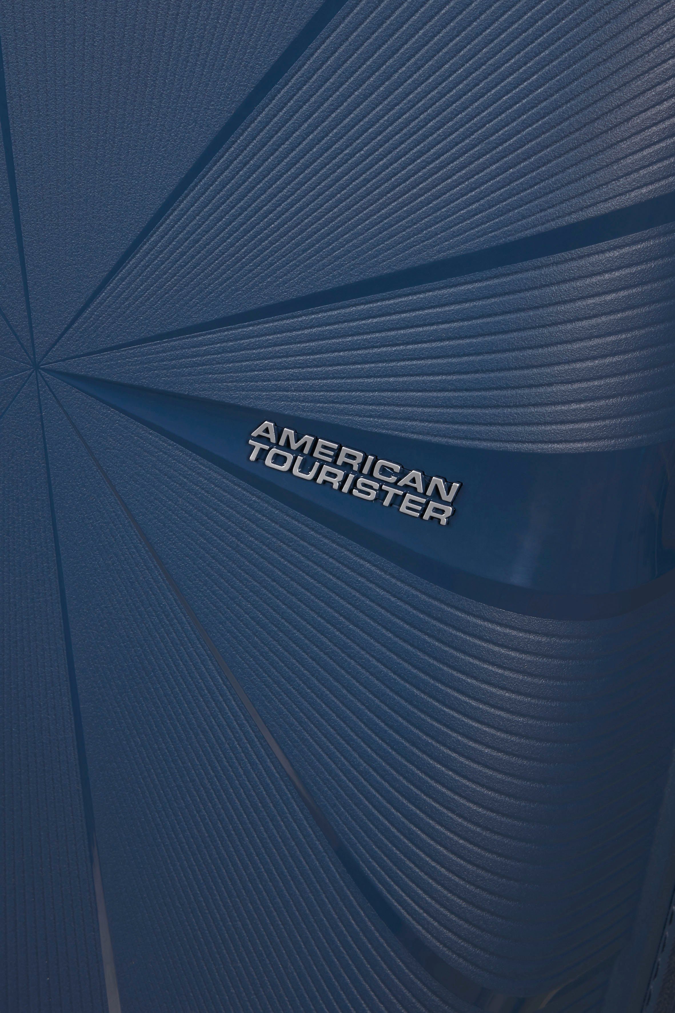 American Tourister® Hartschalen-Trolley Starvibe, navy, 55 cm, 4 Rollen, mit Volumenerweiterung; enthält recyceltes Material