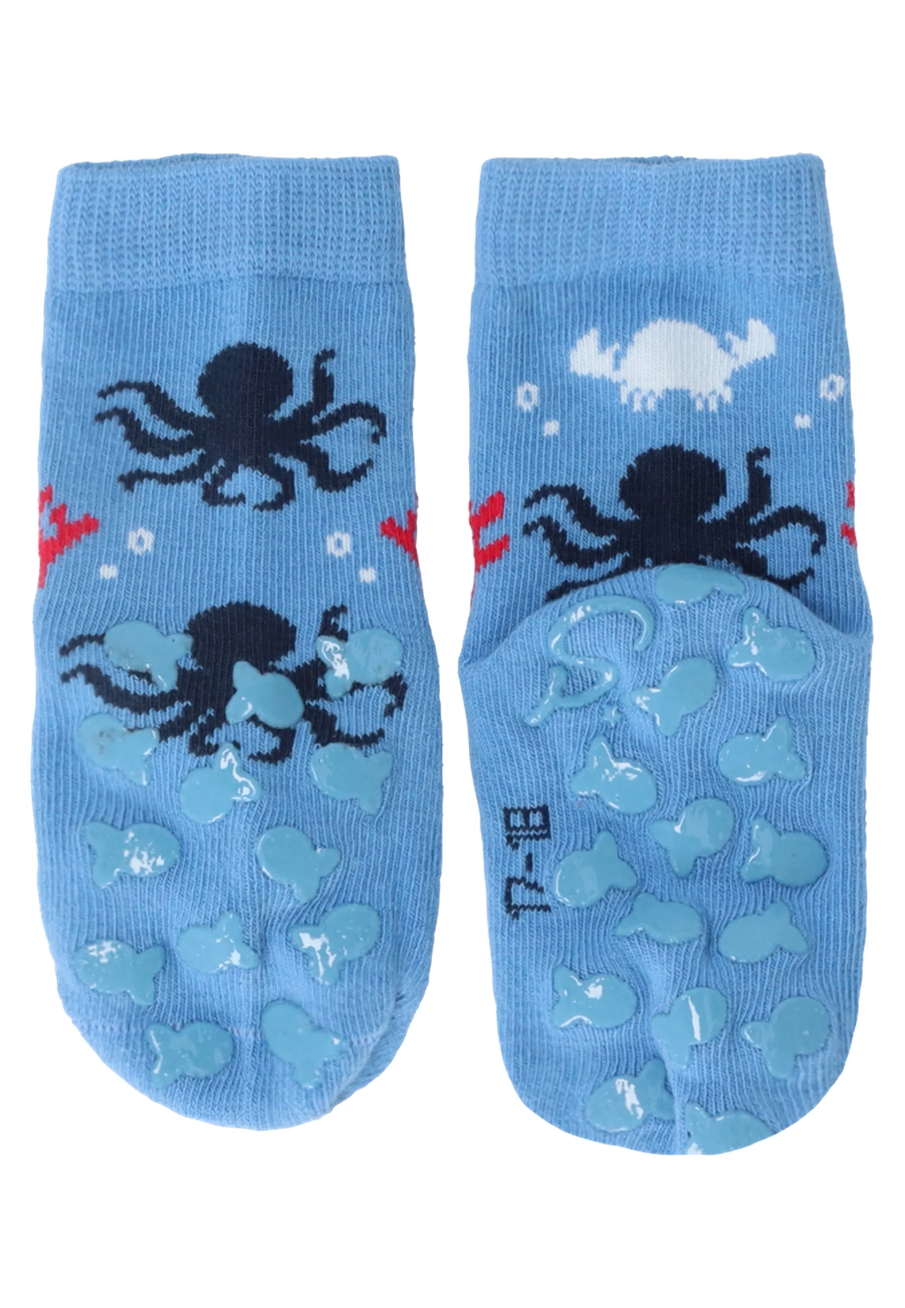 ABS Krabbelsocken im 2er Pack mit Motiv Wal