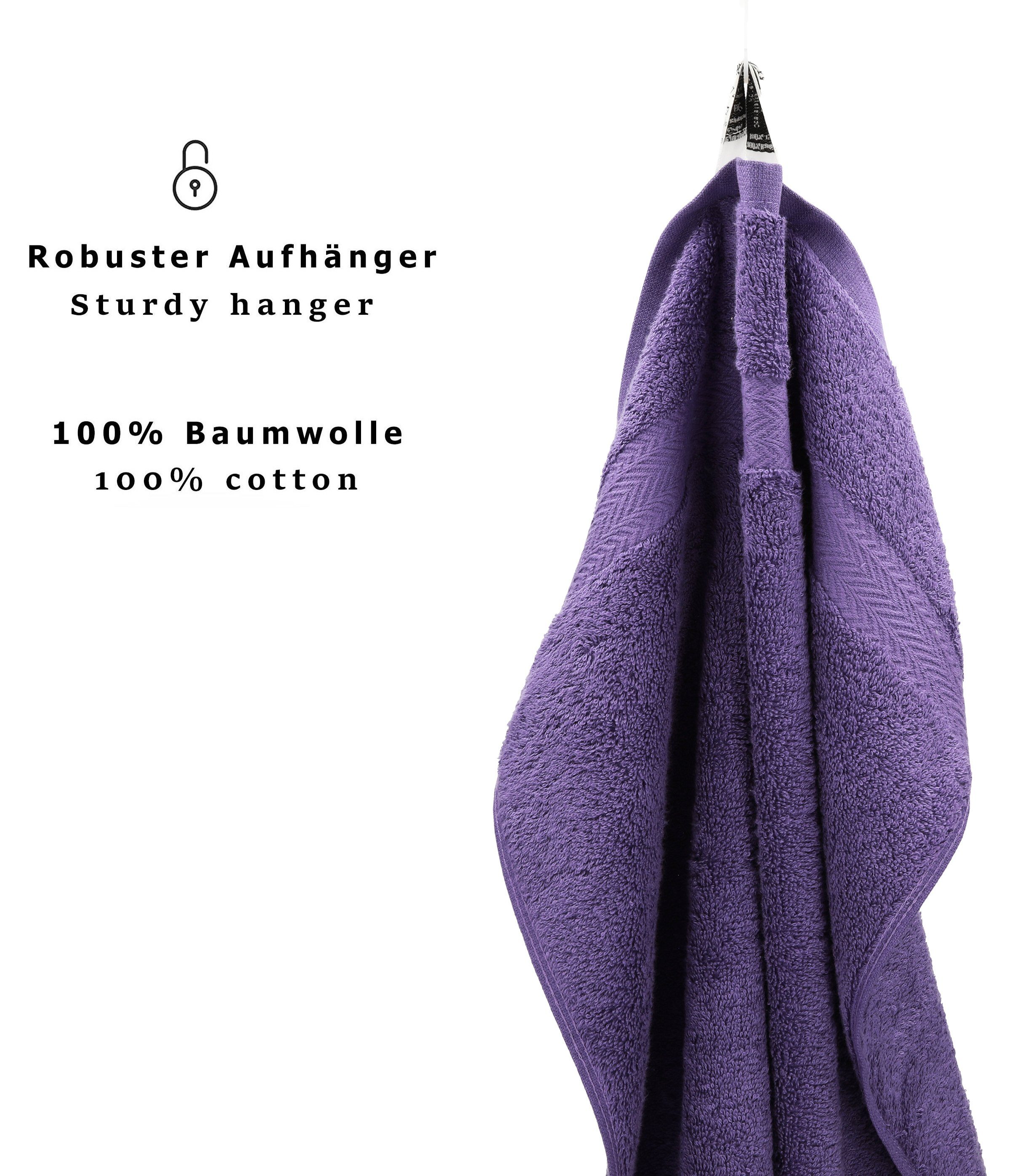 Betz Handtuch Set 5-TLG. Premium 1 Duschtuch 2 Handtücher 1 Gästetuch 1 Waschhandschuh, 100% Baumwolle