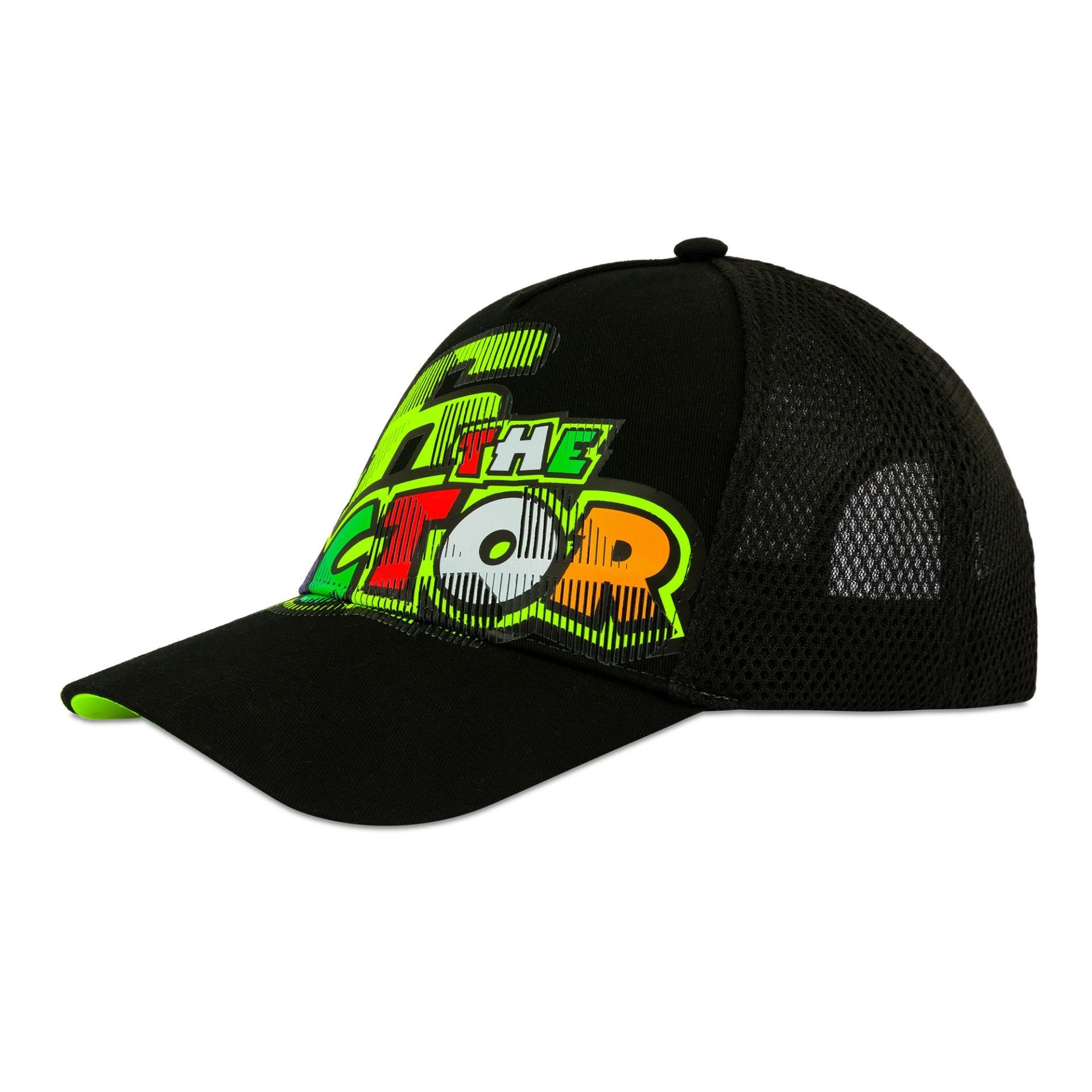 VR46 Trucker Cap Valentino Rossi 46 The Doctor (Schwarz) Größenverstellbar