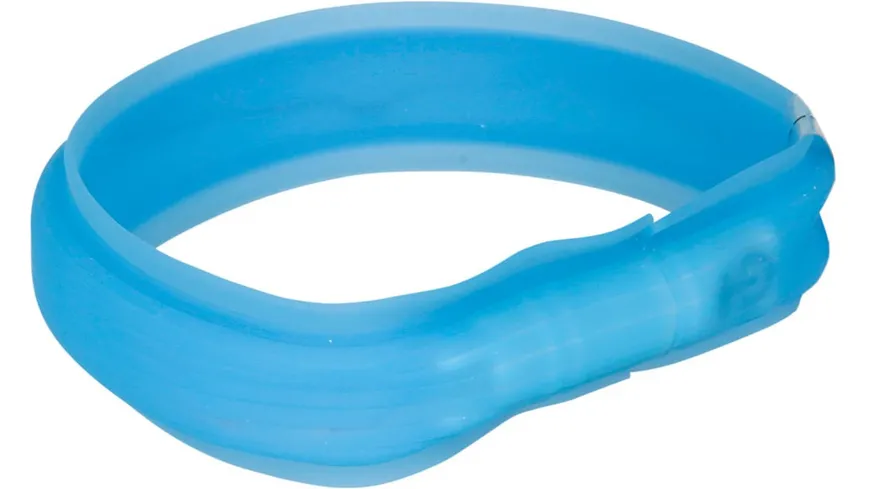 Trixie Leuchtband Flash USB blau M-L 50 cm/30 mm Hunde Zubehör