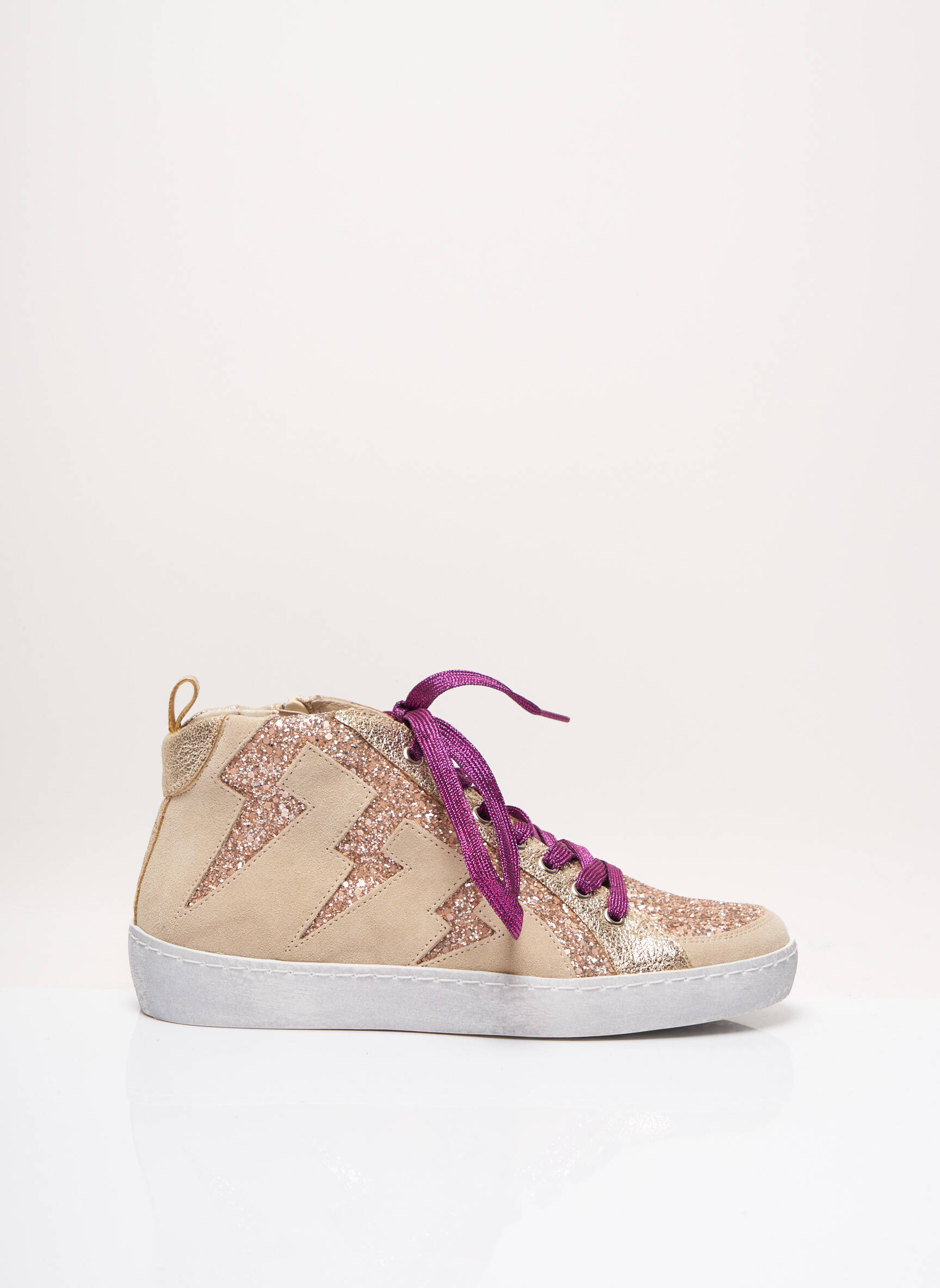 Reqins Baskets Femme couleur beige