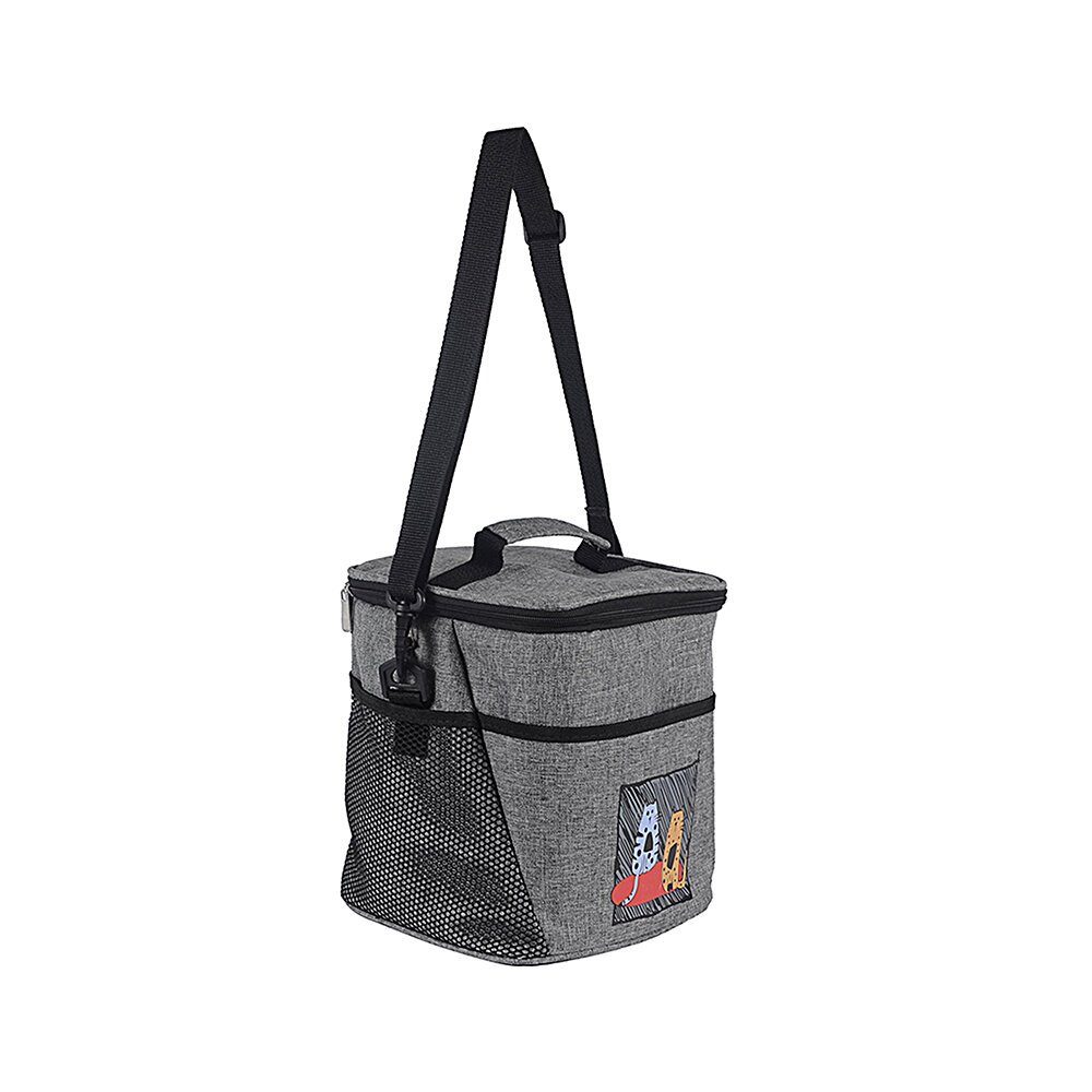 BIGGDESIGN Kühltasche Biggdesign Cats Kühltasche, grau, 10 L