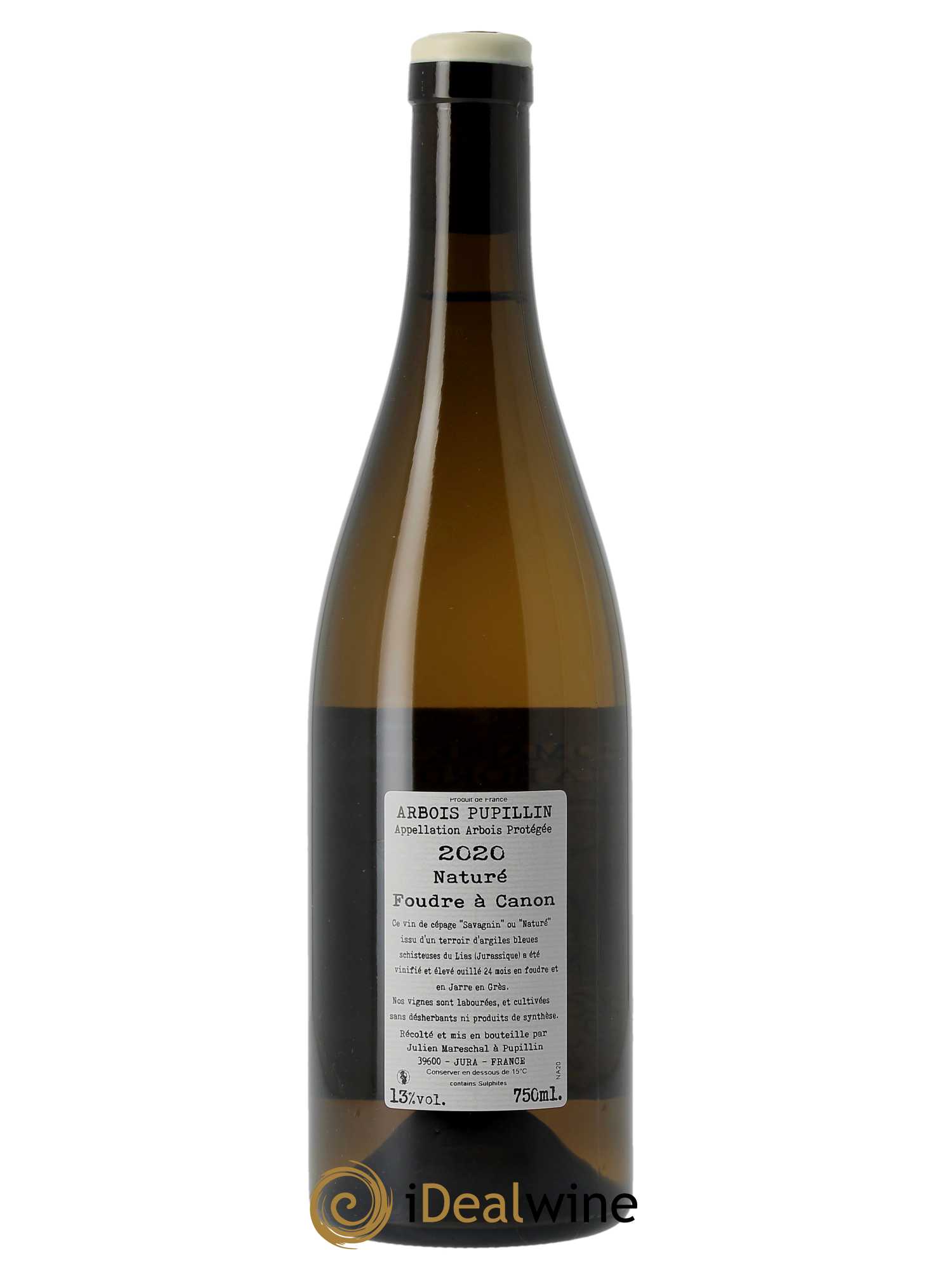 Arbois Pupillin Foudre à Canon Naturé Domaine de la Borde  2020 - Lot de 1 Bouteille