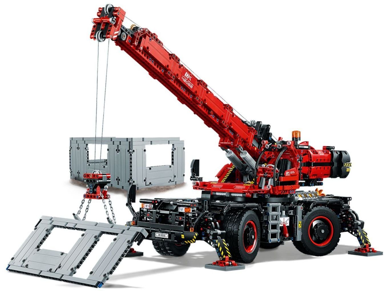 LEGO® Konstruktionsspielsteine LEGO Technic - Geländegängiger Kranwagen, (Set, 4057 St)