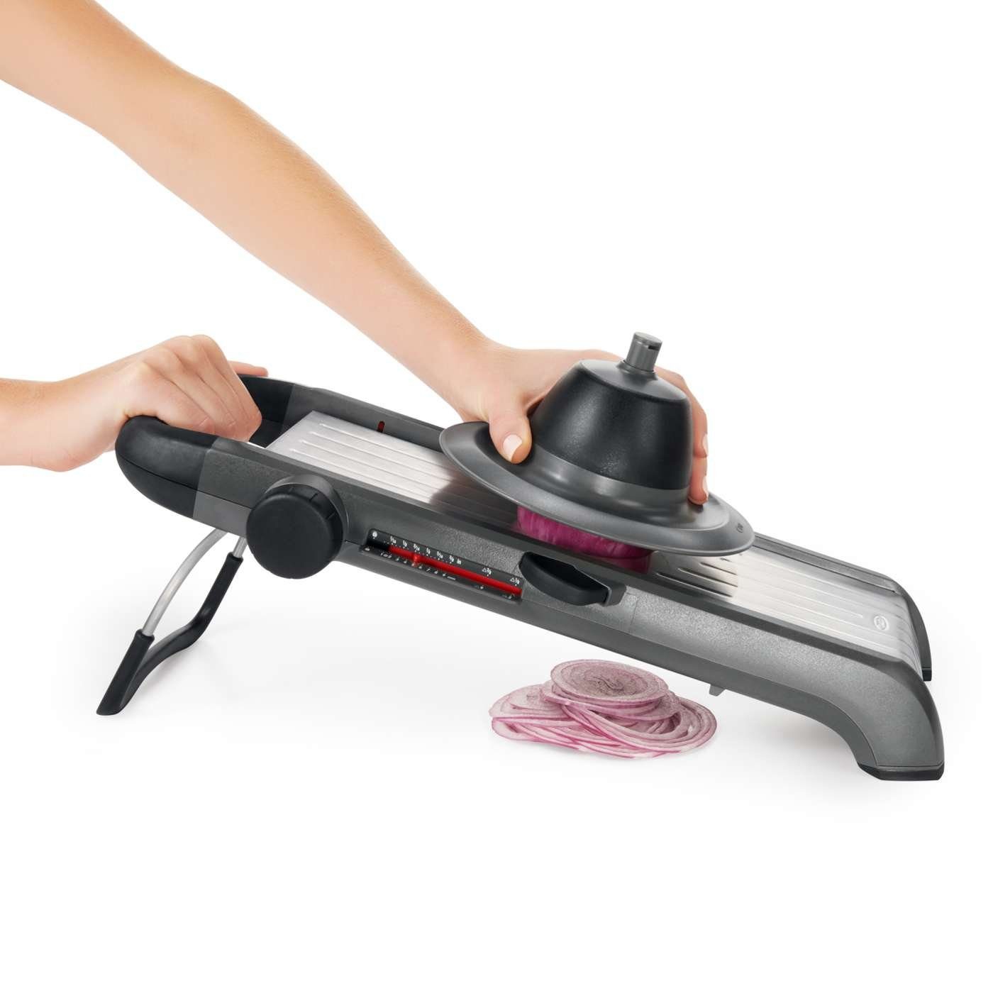 OXO SteeL Gemüsehobel Profi Obst- und Gemüsehobel 2.0 mit Edelstahlklingen, (1-St)
