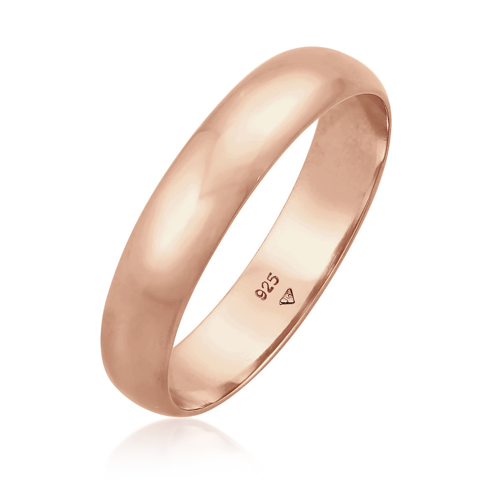 Elli Elli Bague Femmes Bande Simple Classique en Argent Sterling 925 Bague