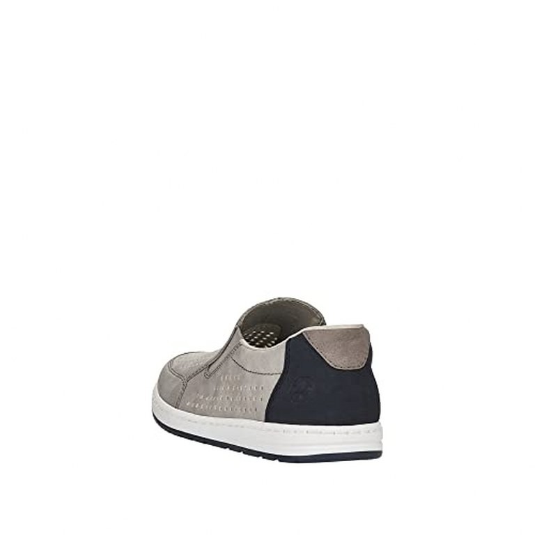 RIEKER Klassische Slipper grau