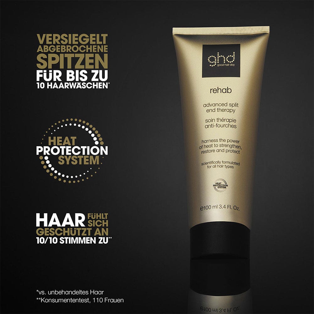 ghd helios Haartrockner weiß & rehab Haarstyling-Treatment Bundle