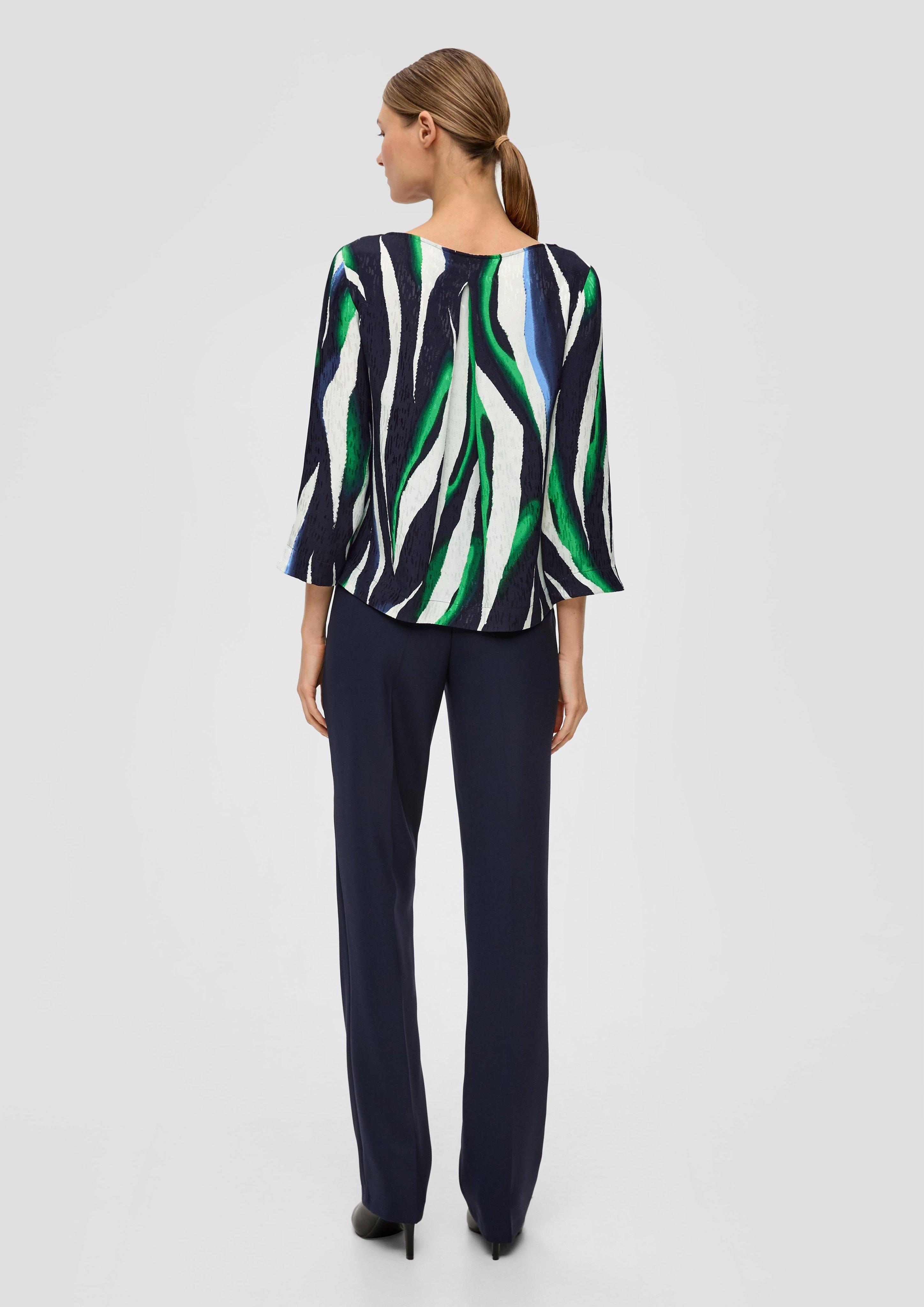 Bluse mit seitlich geschlitztem Saum  2142693-59A2