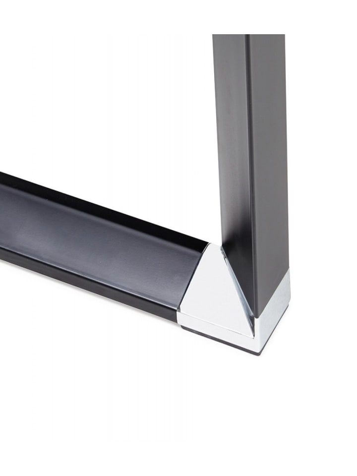 KADIMA DESIGN Gerader Schreibtisch XLINE aus Holz Metall | 160x80x74 cm in Beige-Schwarz günstig kaufen
