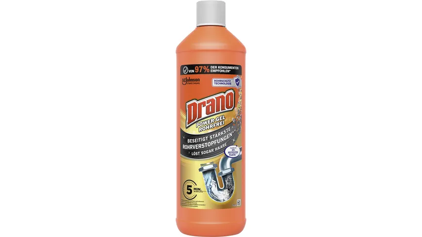 Drano Power-Gel Rohrfrei Abflussreiniger 1 l