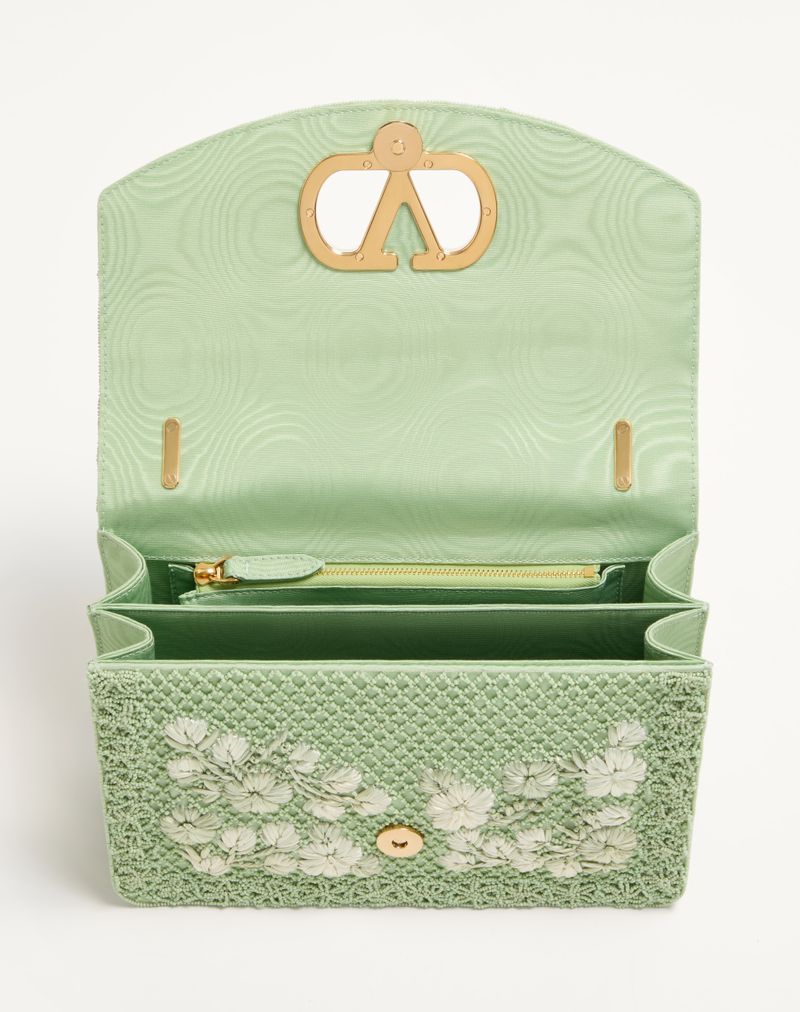 Bolsa de ombro média Valentino Garavani Vain bordada