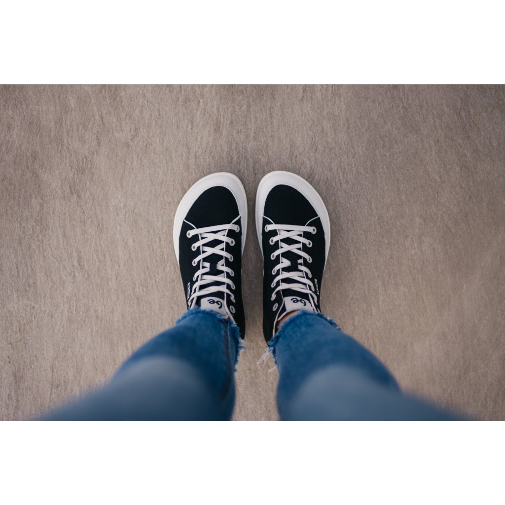 Be Lenka Rebound High Top Black&White Barfußschuhe