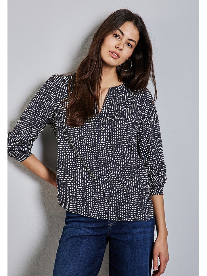 Street One Bluse in Dunkelblau günstig kaufen