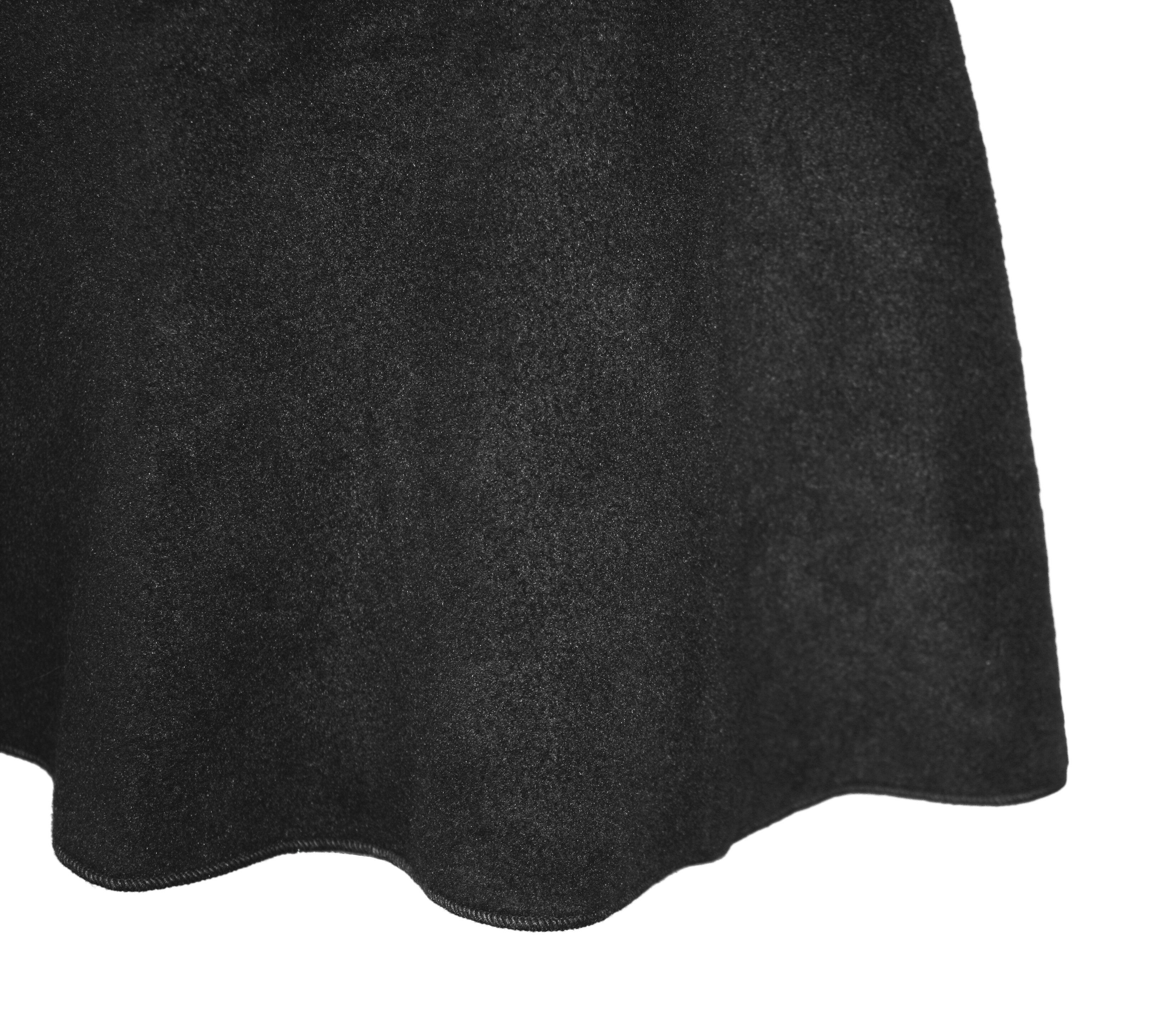 dunkle design A-Linien-Rock Fleece 57cm elastischer Bund