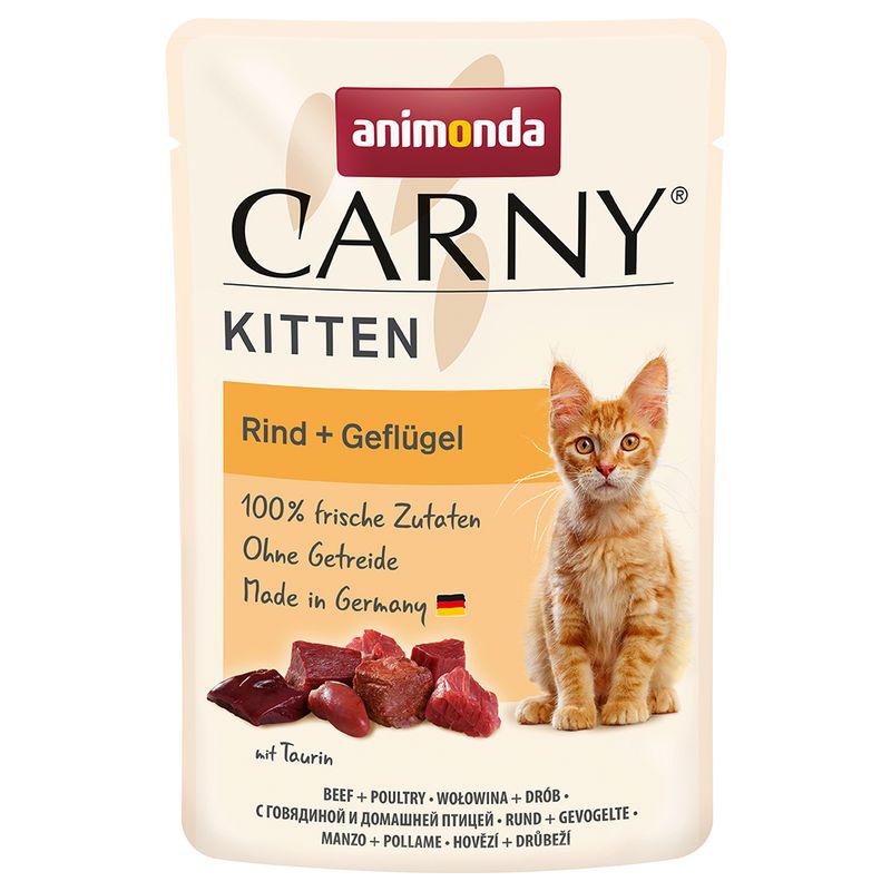 Sparpaket animonda Carny Kitten Pouch 24 x 85 g