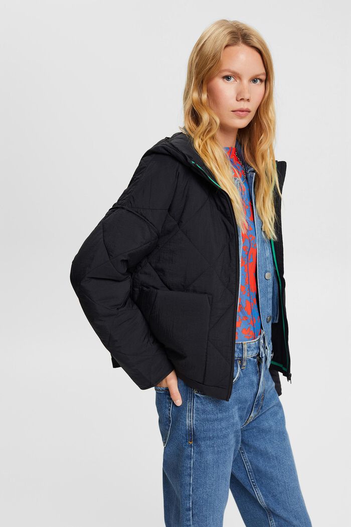 Weit geschnittene Steppjacke