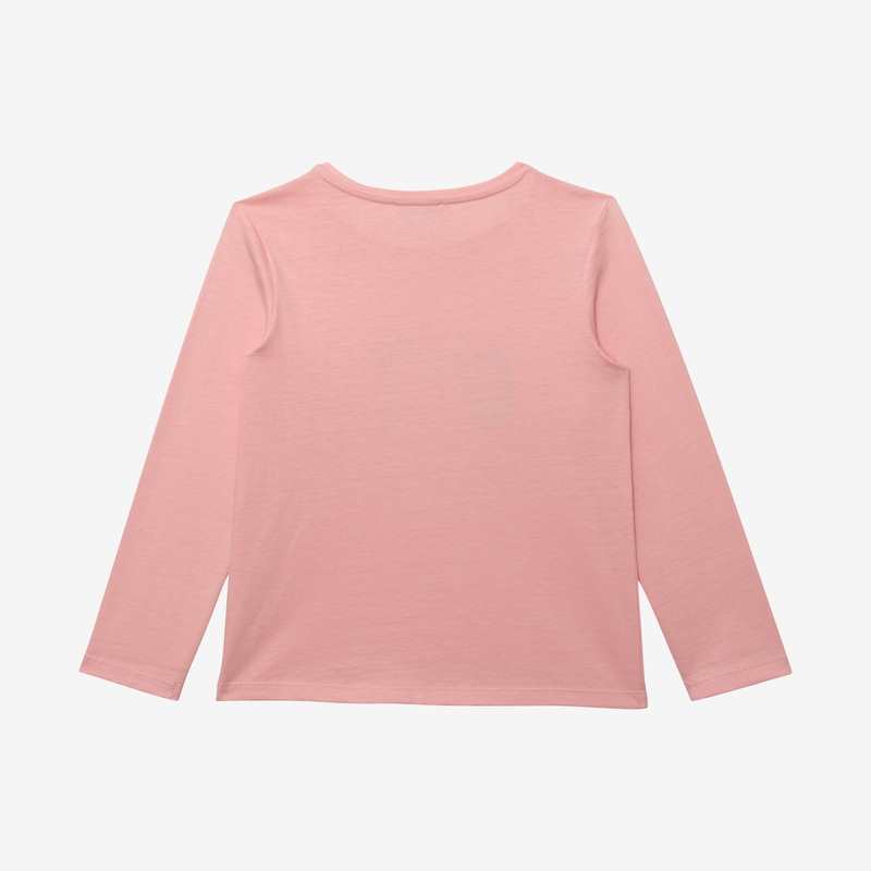 T-shirt fille message rose en coton recyclé Catimini