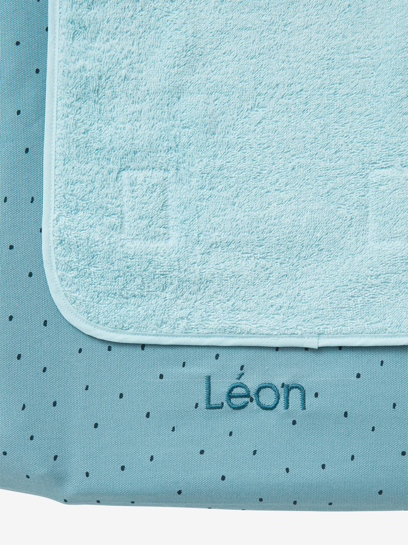 Vertbaudet Baby Wickelauflage KLEINER DINO, personalisierbar - blau